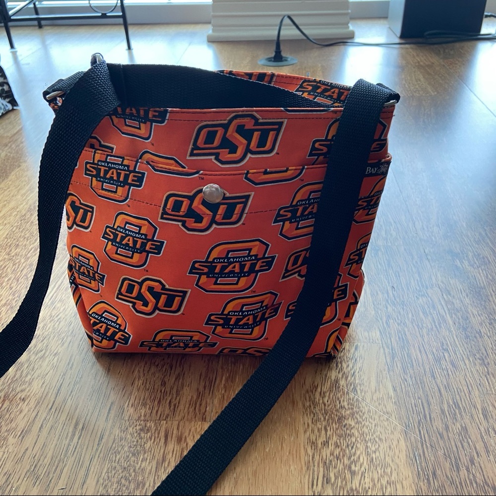 Oklahoma State Cowboys OSU Purse Cross Body Strap Bag Full Zip Orange